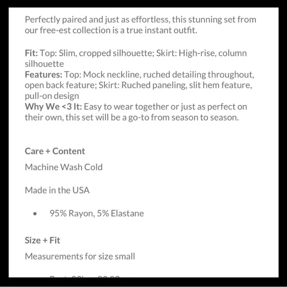 NWT Free People Cierra Set Size Large - Picture 6 of 6